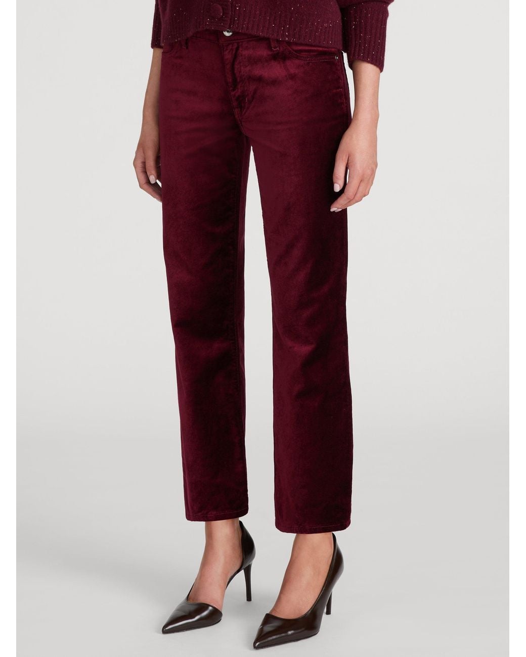 FRAME The Velvet Cigarette in Red | Lyst