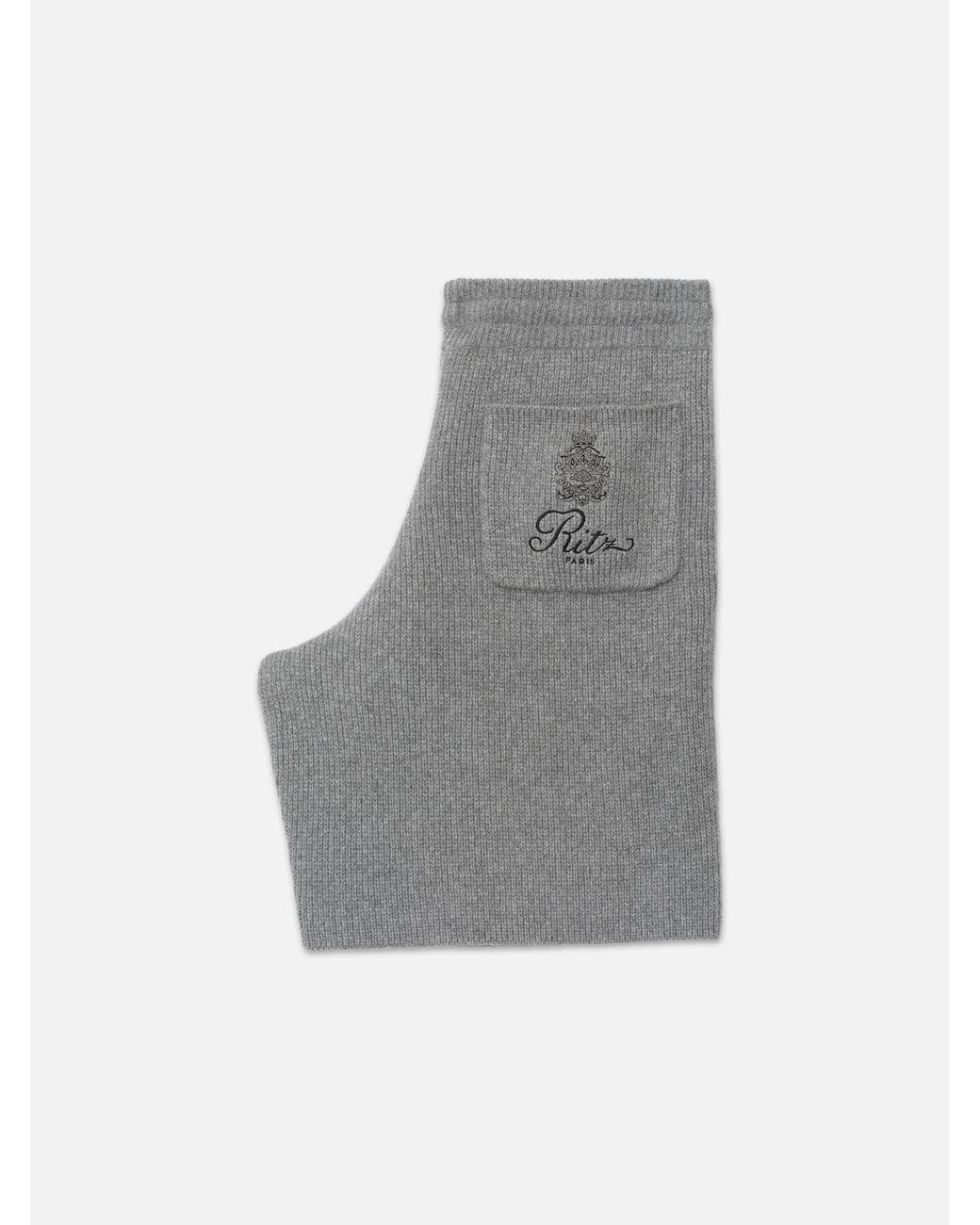 FRAME Gray Ritz Cashmere Short for men
