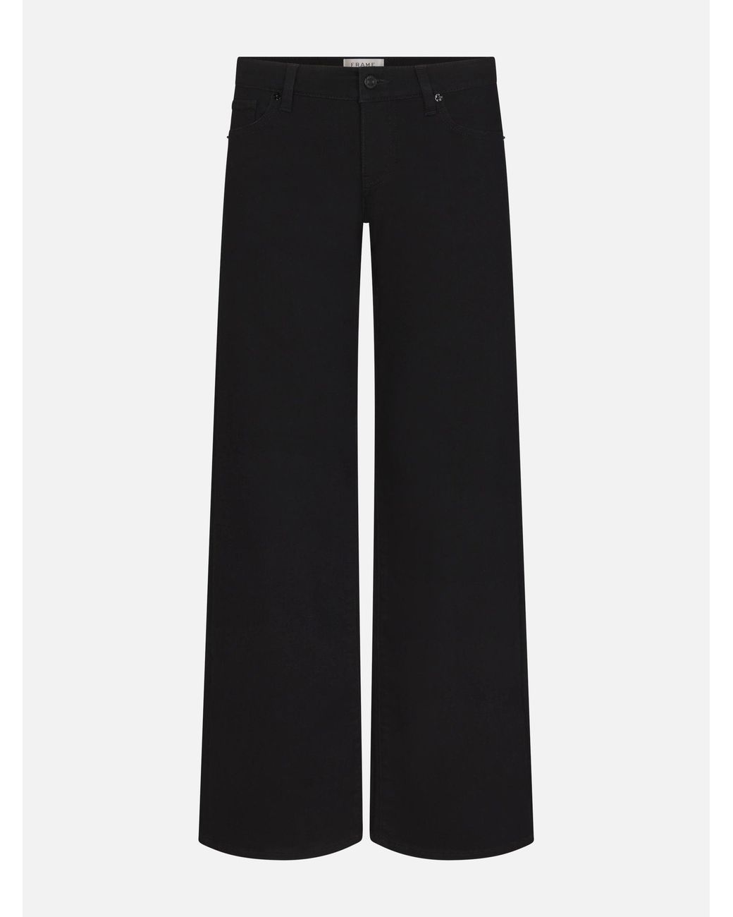 FRAME Black Low Rise Le Slim Palazzo