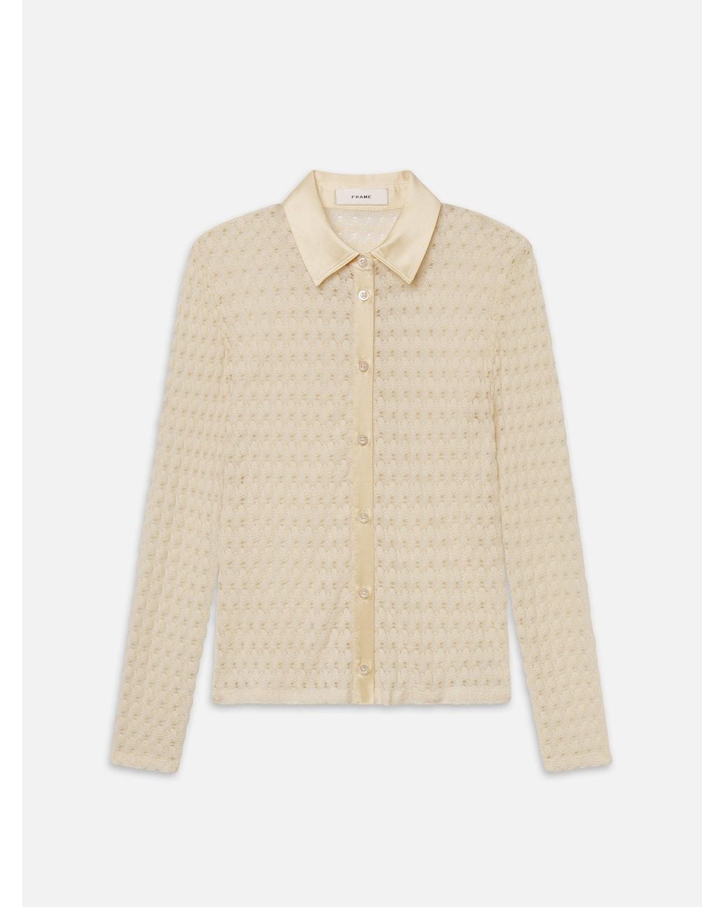 FRAME White The Bubble Stitch Shirt