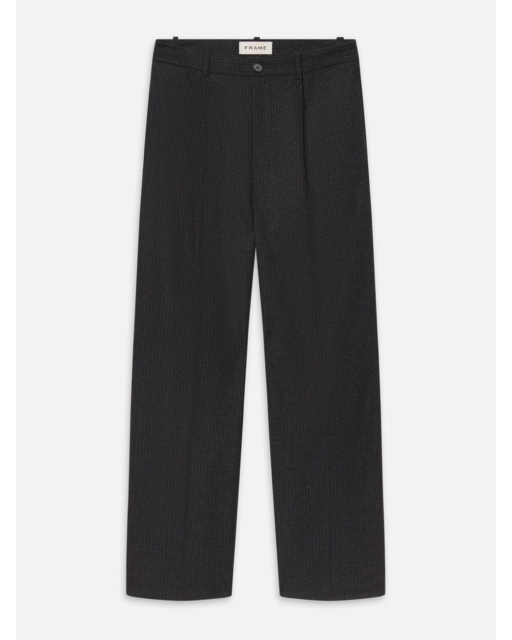 FRAME Black Wool Trousers for men