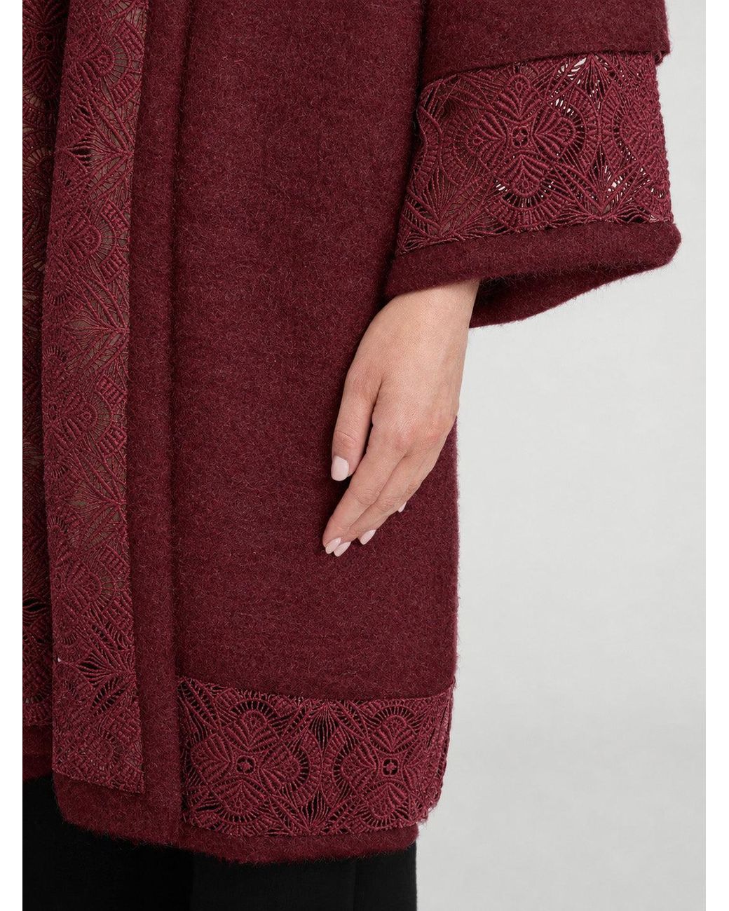 FRAME The Brushed Embroidered Coat