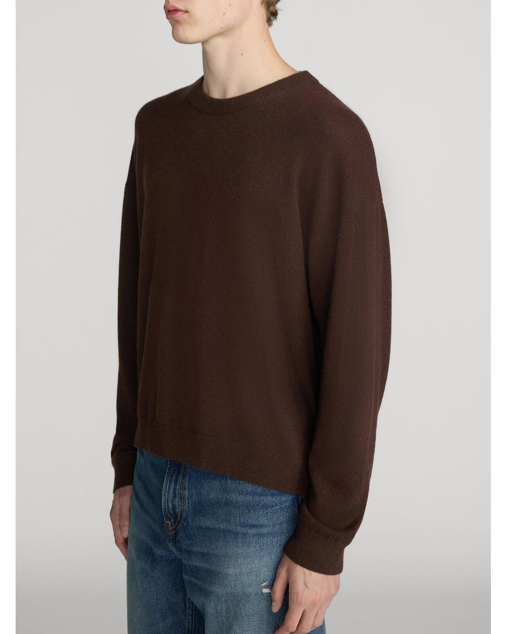 FRAME Brown Lightweight Cashmere Sweater for men