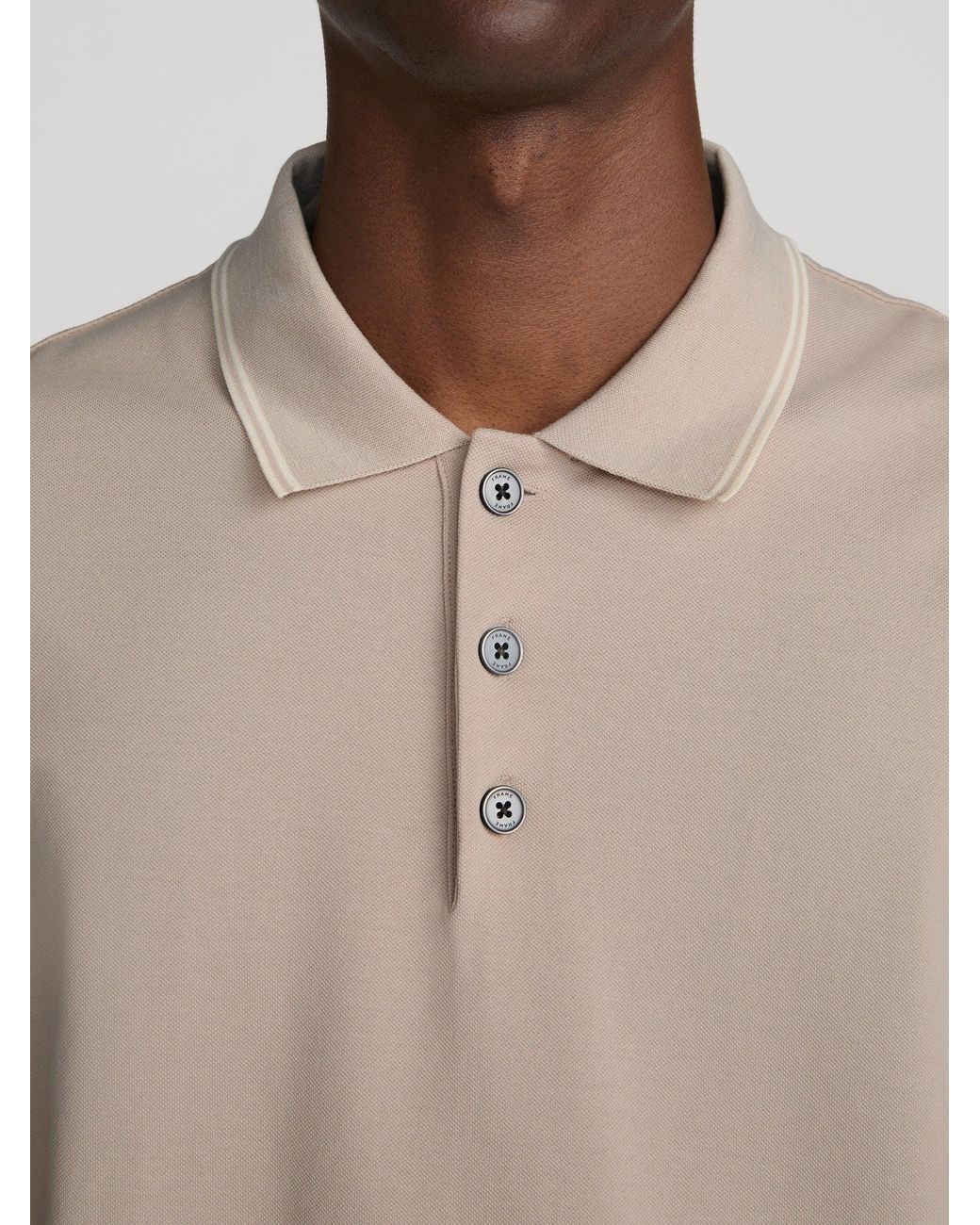 FRAME Natural Light Pique Polo for men