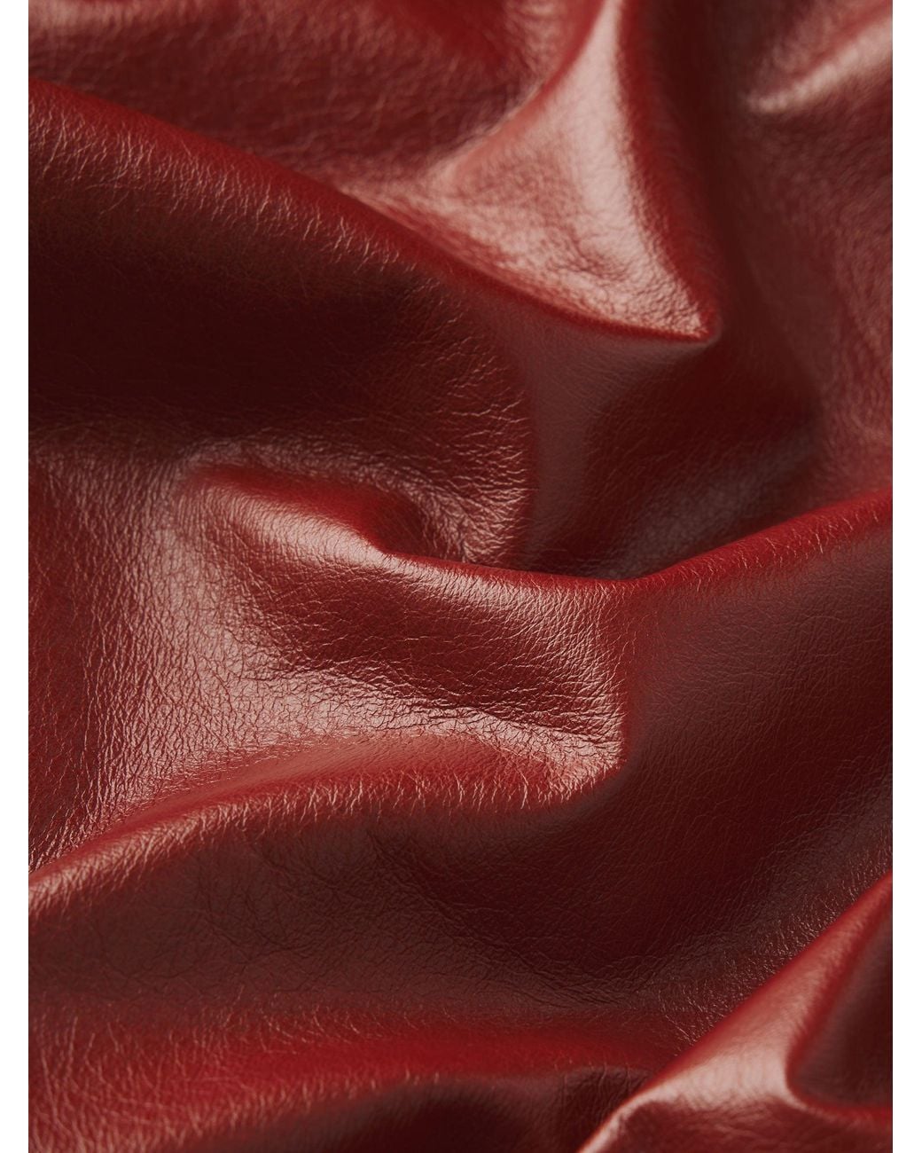FRAME Red The Paper Leather Trench