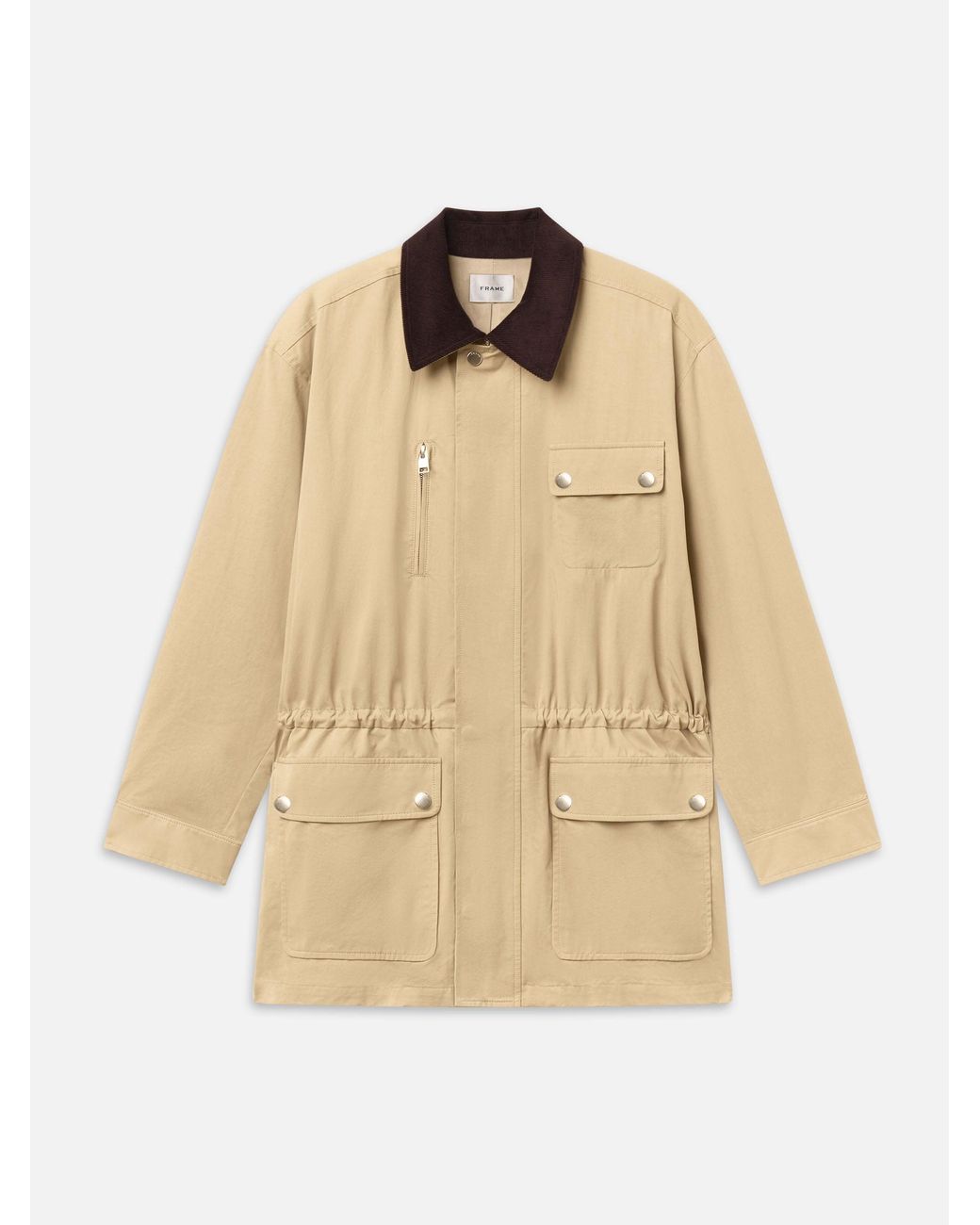 FRAME Natural Twill Safari Jacket
