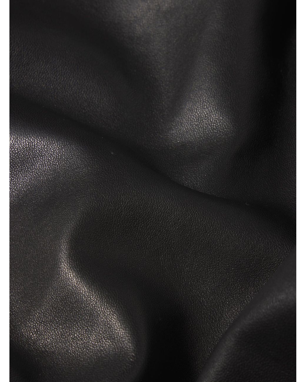 FRAME Black The Leather Bubble Skirt