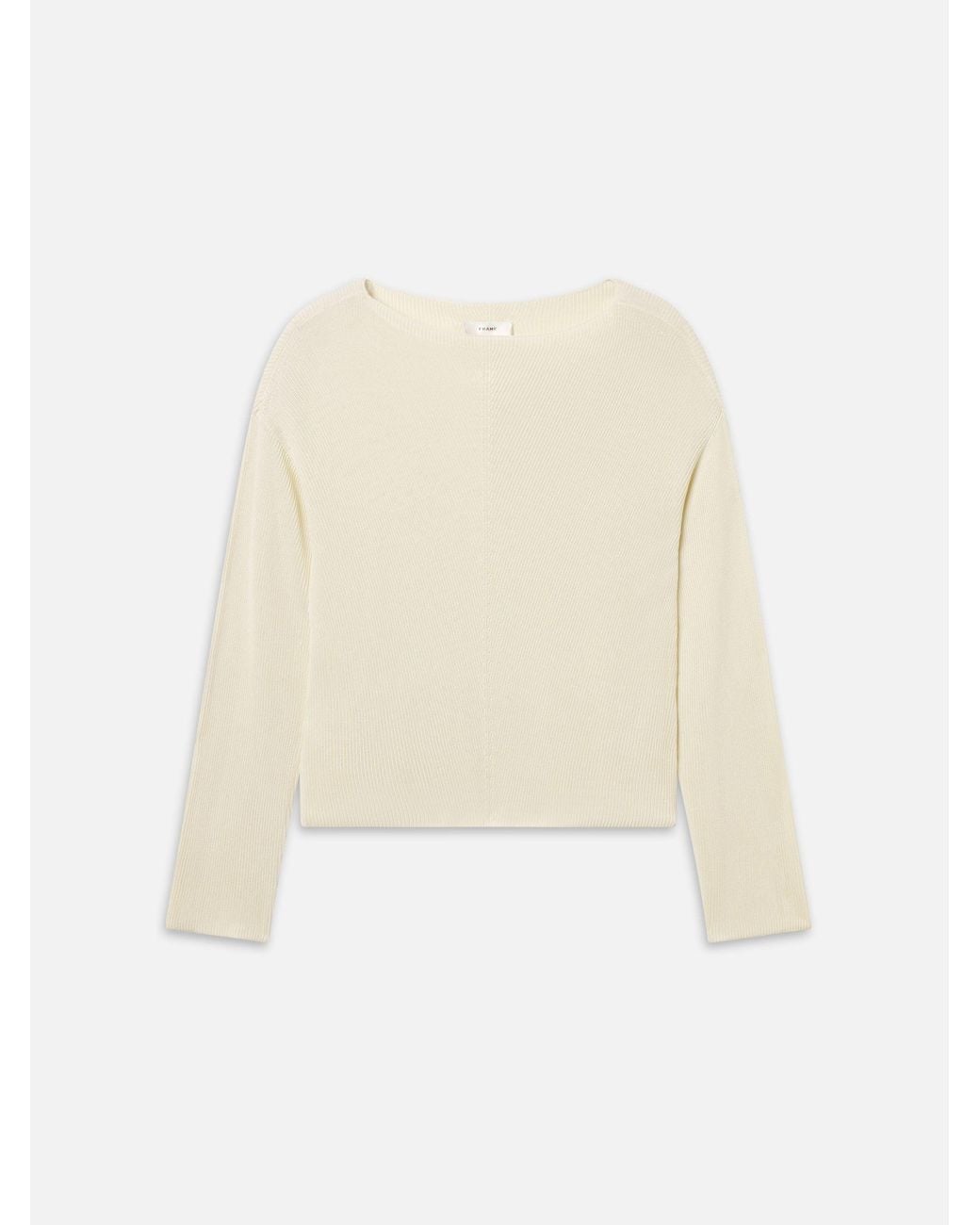 FRAME White The Drapey Sweater