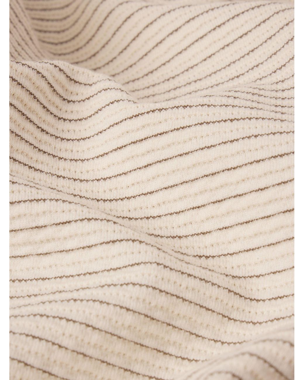 FRAME White Jacquard Stripe Tee for men