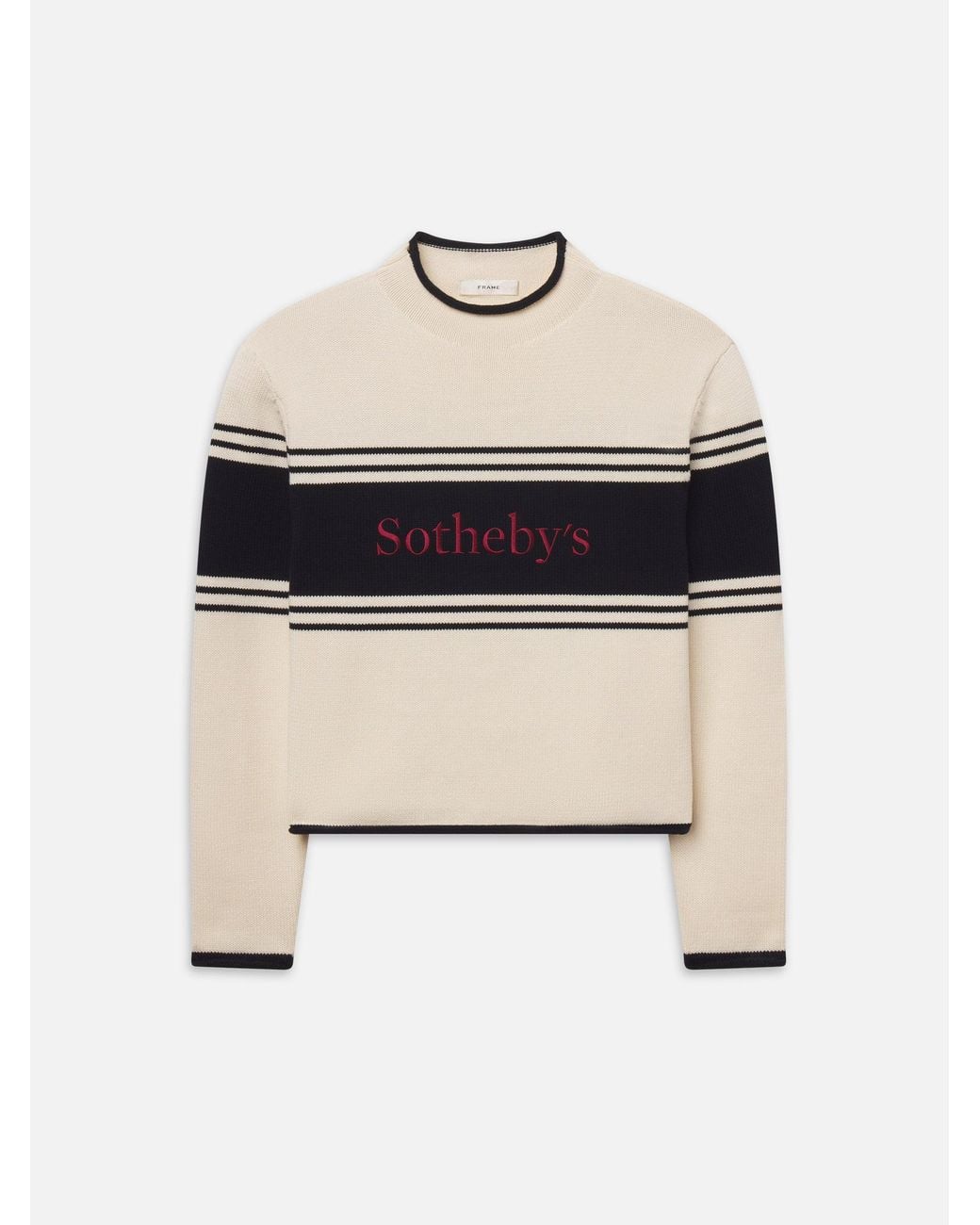 FRAME White Sotheby's Rolled Sweater