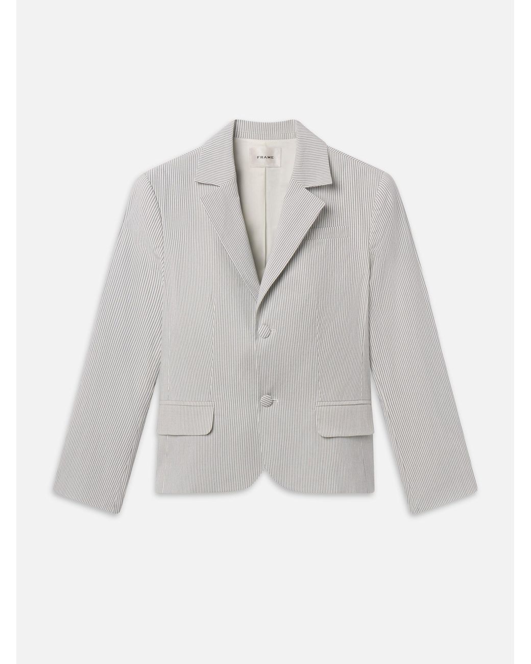 FRAME White The Stripe Classic Blazer