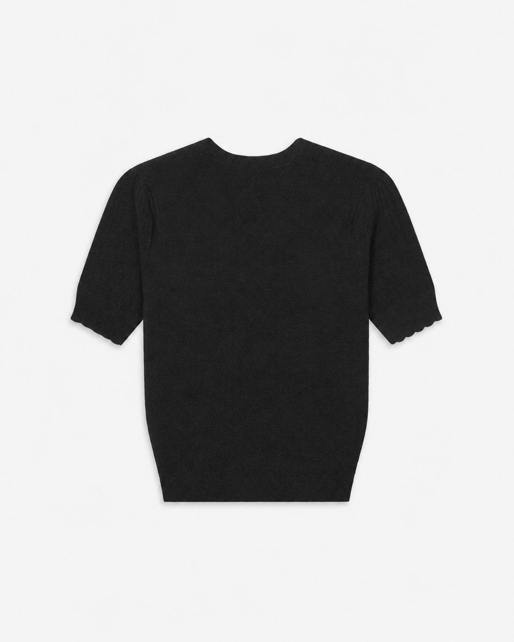 FRAME Black The Gathered Honeycomb Sweater