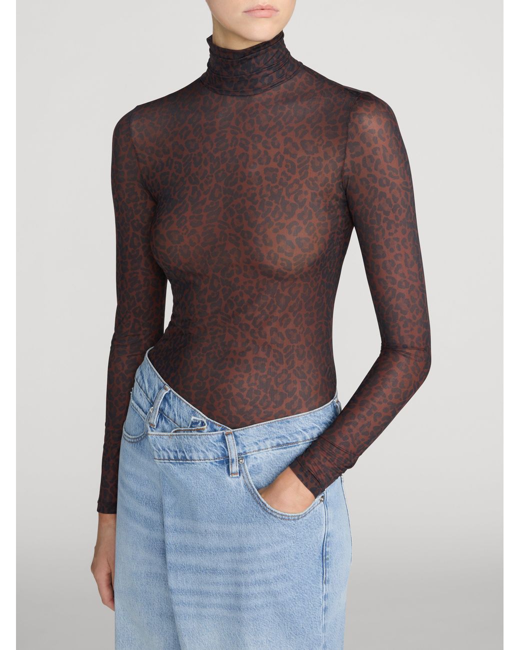 FRAME Black The Hosiery Top