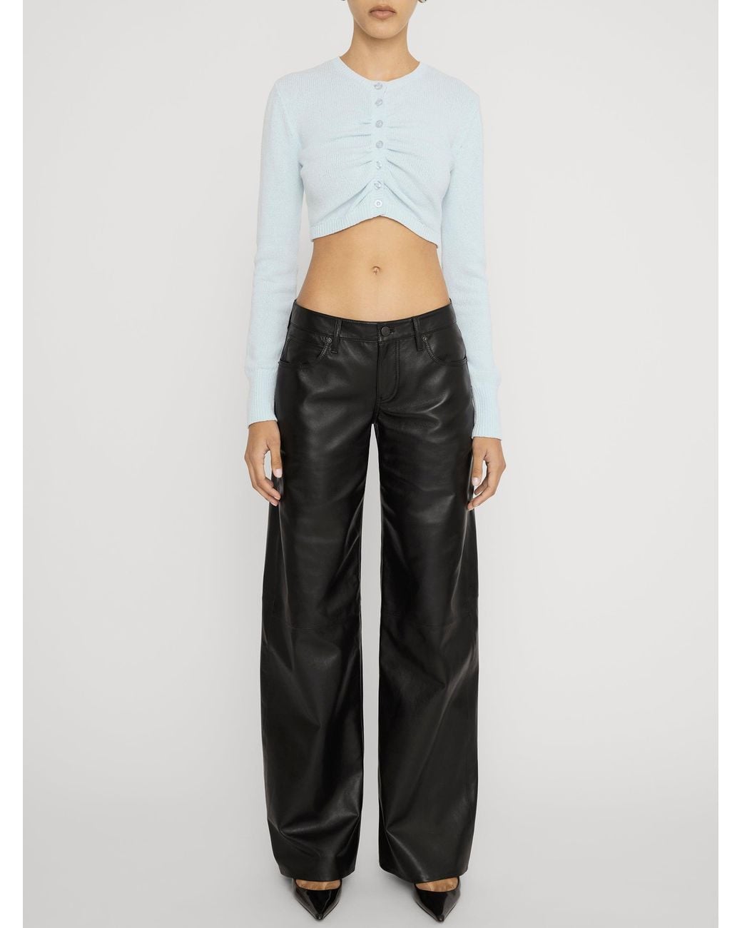 FRAME Black The Leather Leo