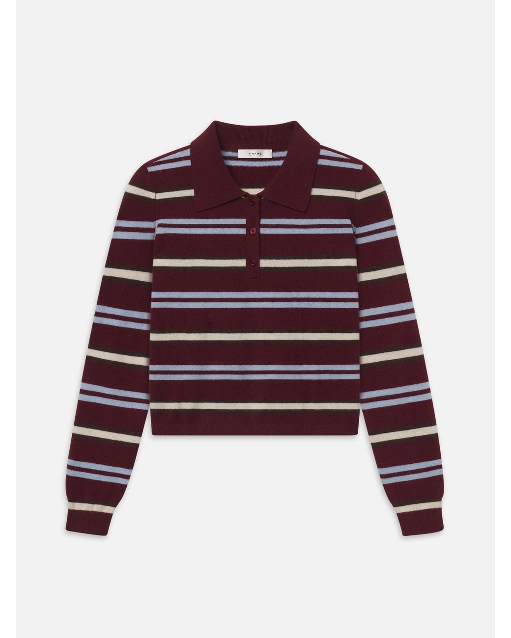 FRAME Red The Cashmere Weekender Polo