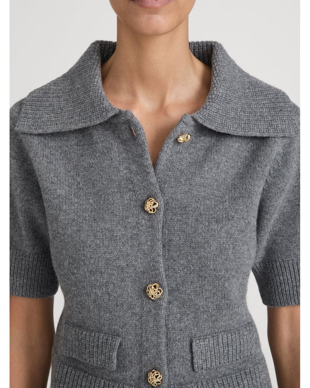 FRAME Gray The Doll Cardi