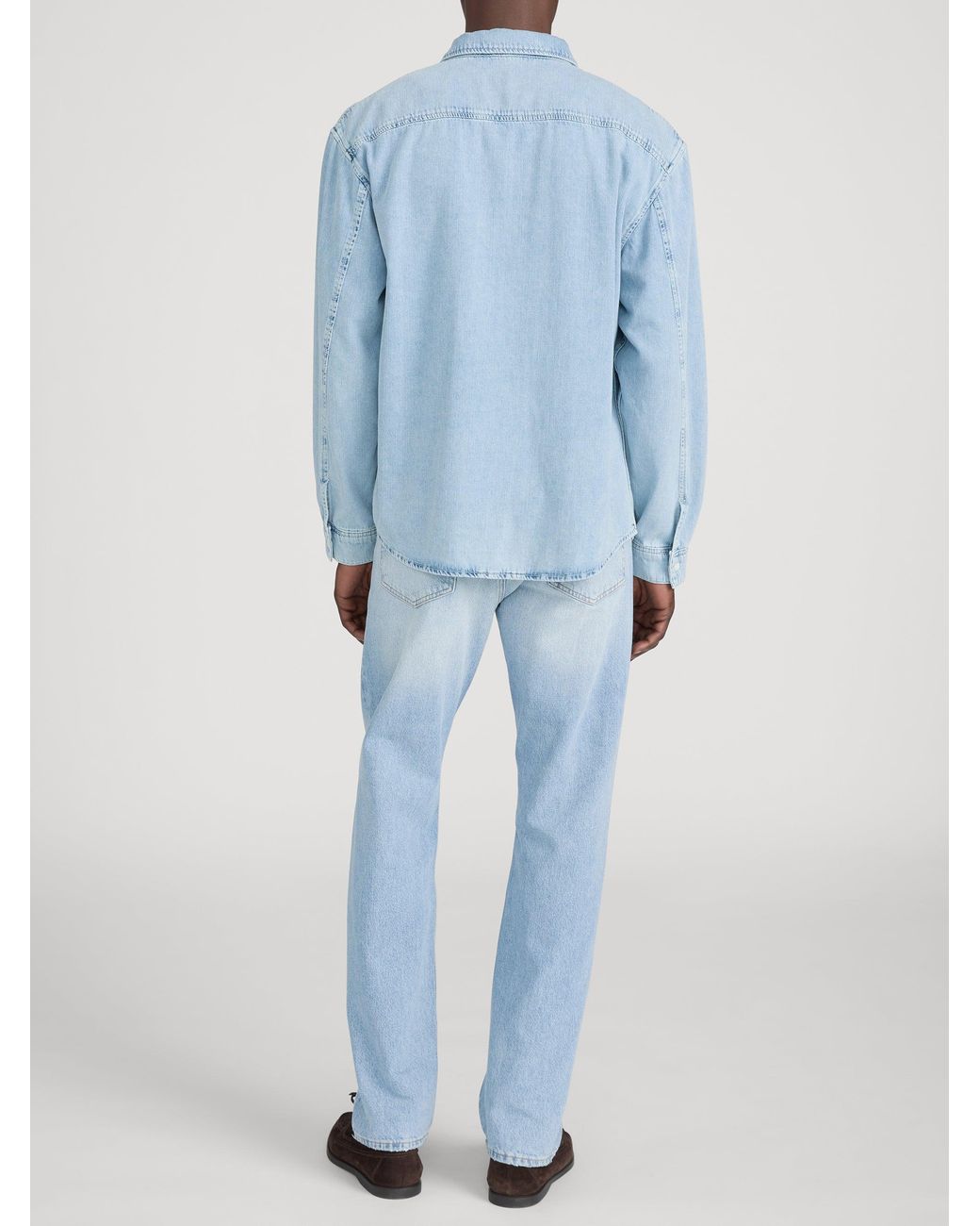 FRAME Blue Classic Denim Shirt for men