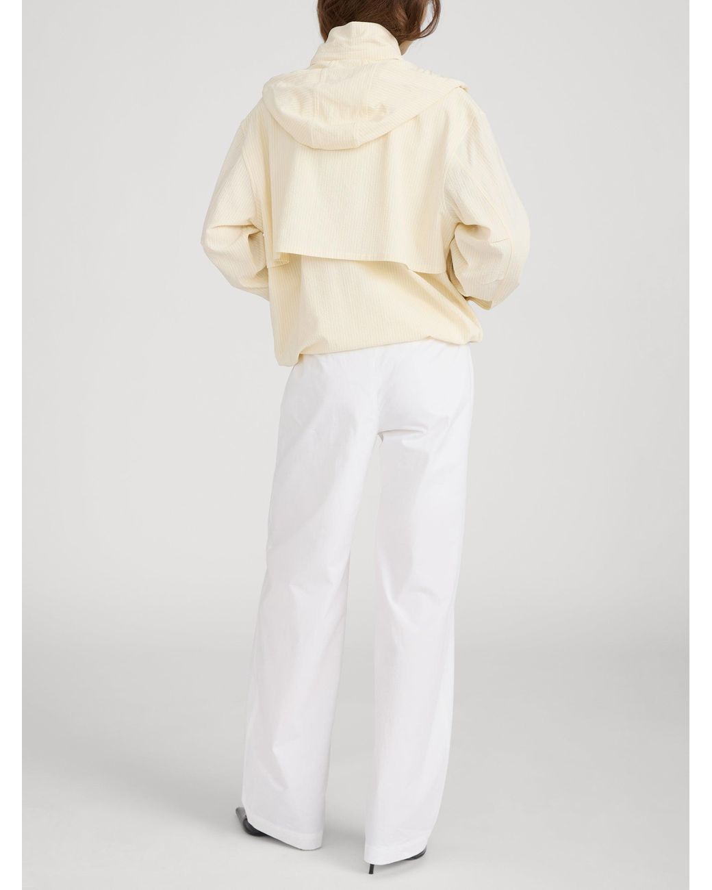 FRAME Natural The Seersucker Track Jacket