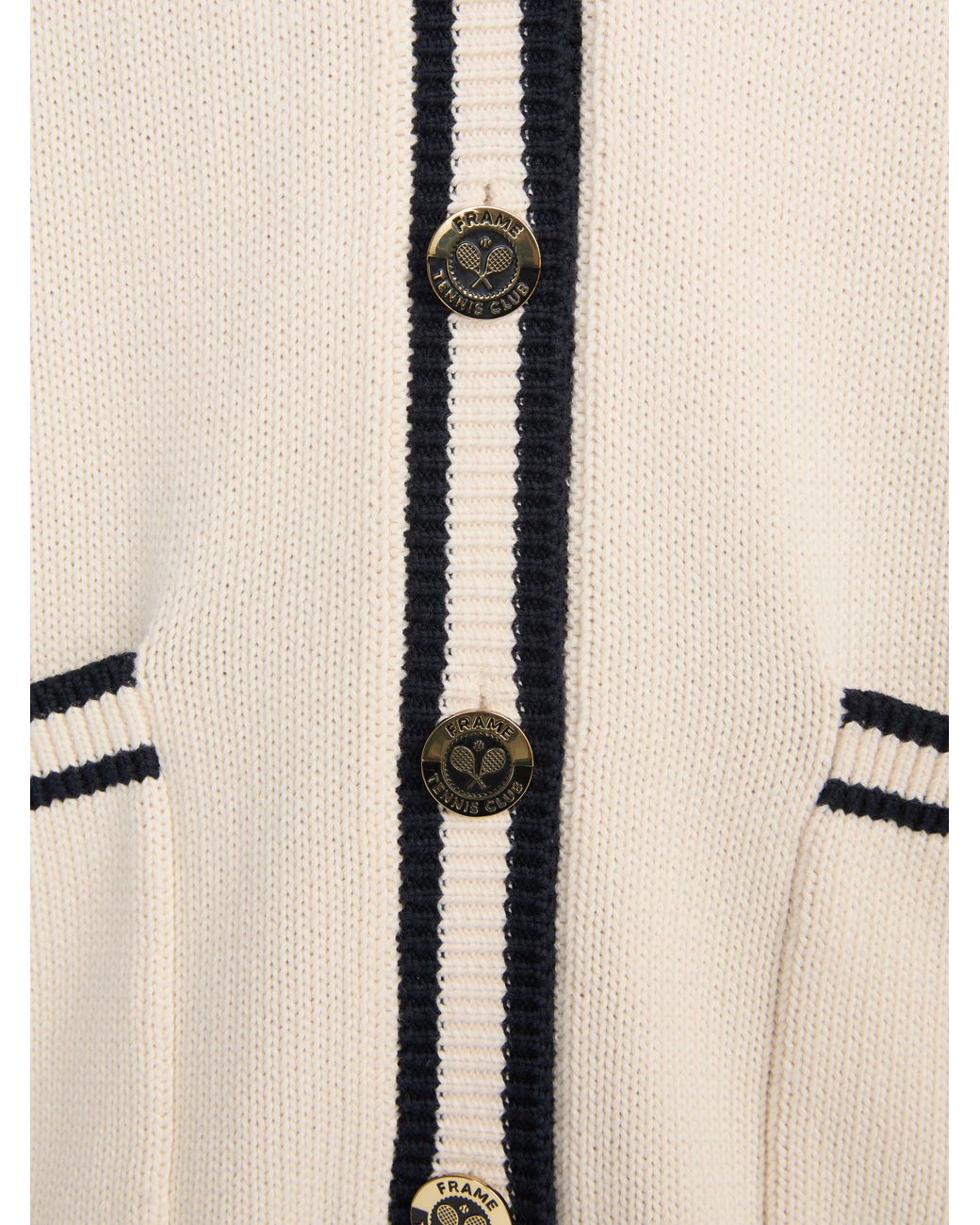 FRAME Natural The Tennis Oversized Cardigan