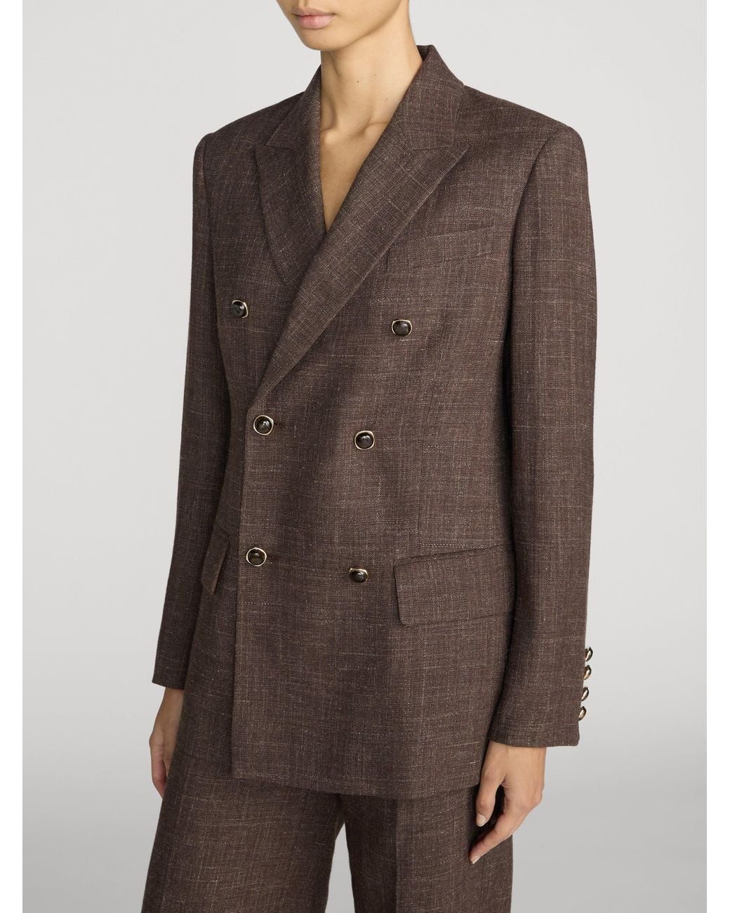 FRAME Brown The Boulevard Blazer