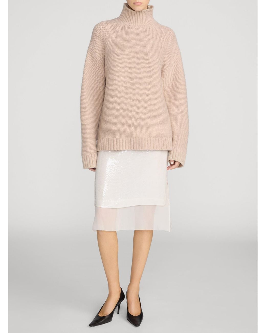 FRAME White The Sequin Starlight Skirt