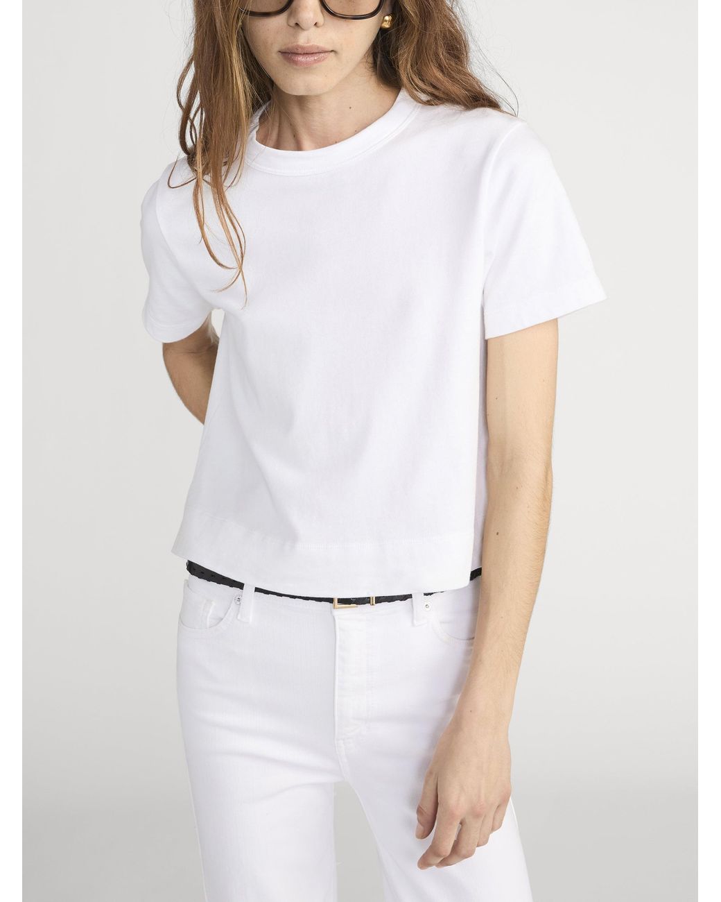 FRAME White The Boxy Tee