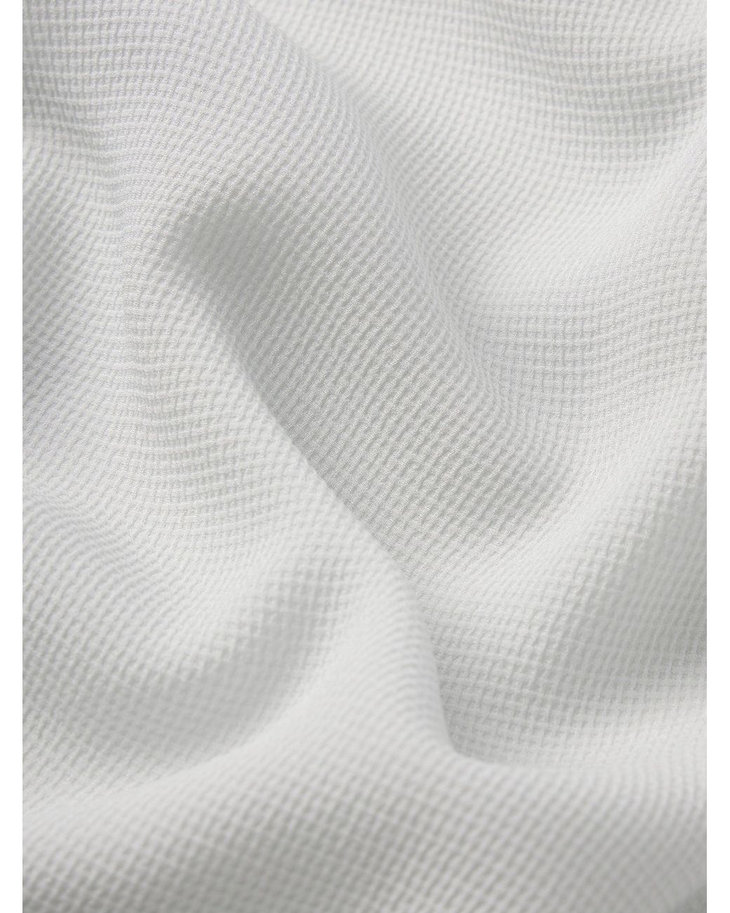 FRAME White The Silk Balloon Blouse