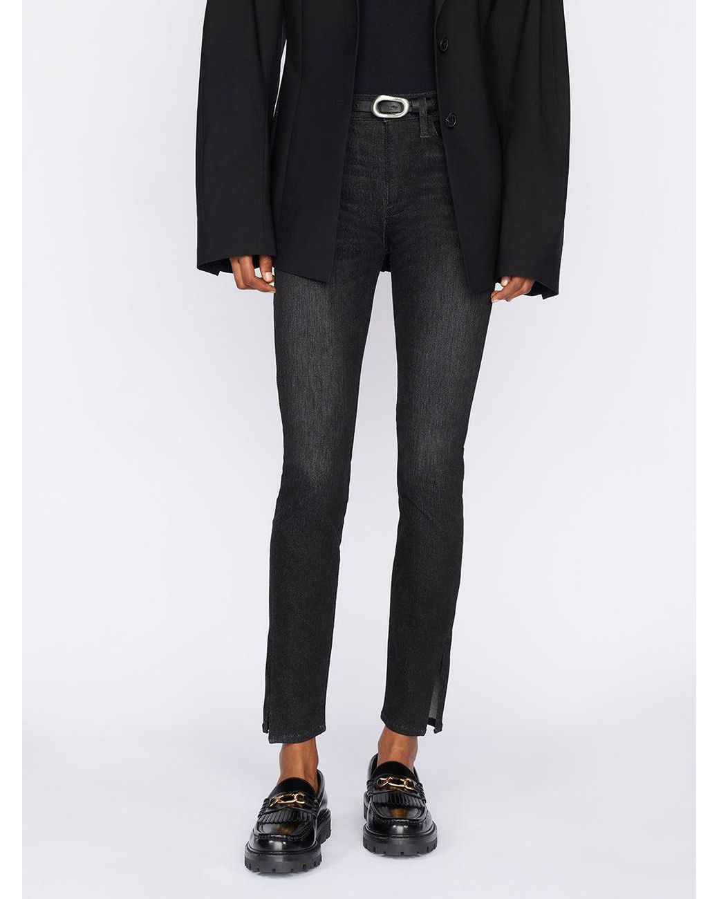 FRAME Black Le Shape High Skinny