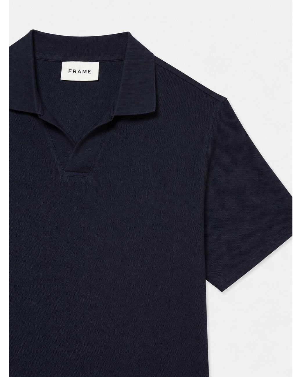 FRAME Blue Jacquard Polo for men