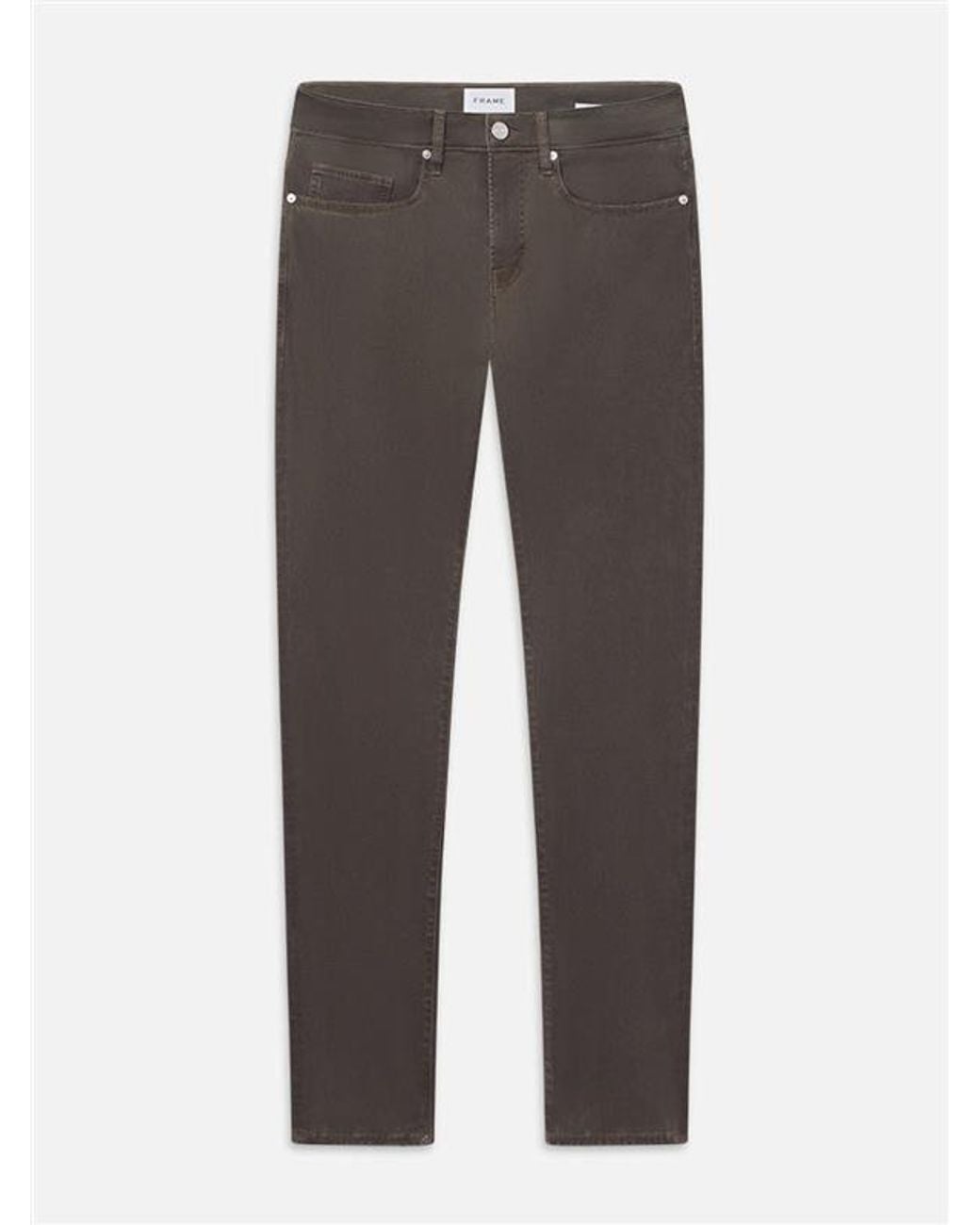 FRAME Gray L'homme Slim Brushed Twill for men