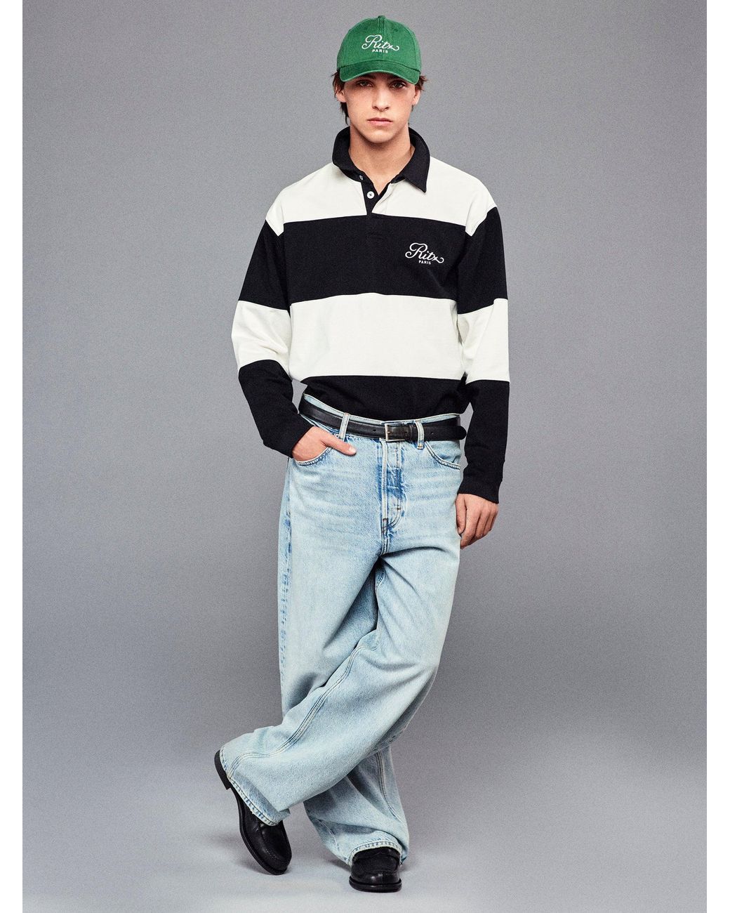 FRAME Blue Ritz Baggy Jean for men
