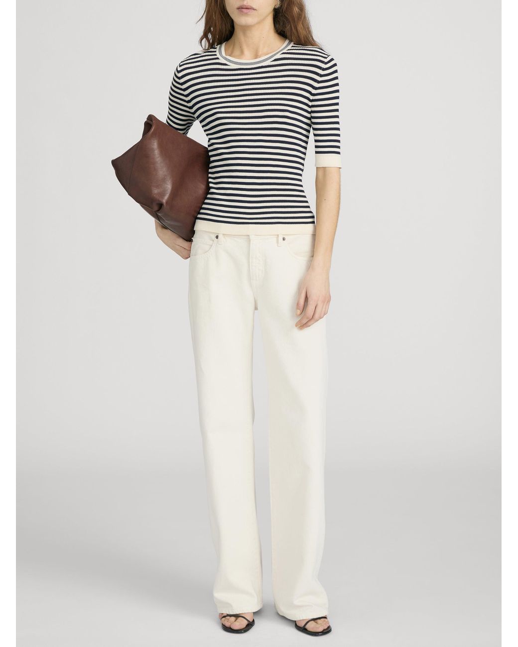 FRAME White The Cruise Sweater