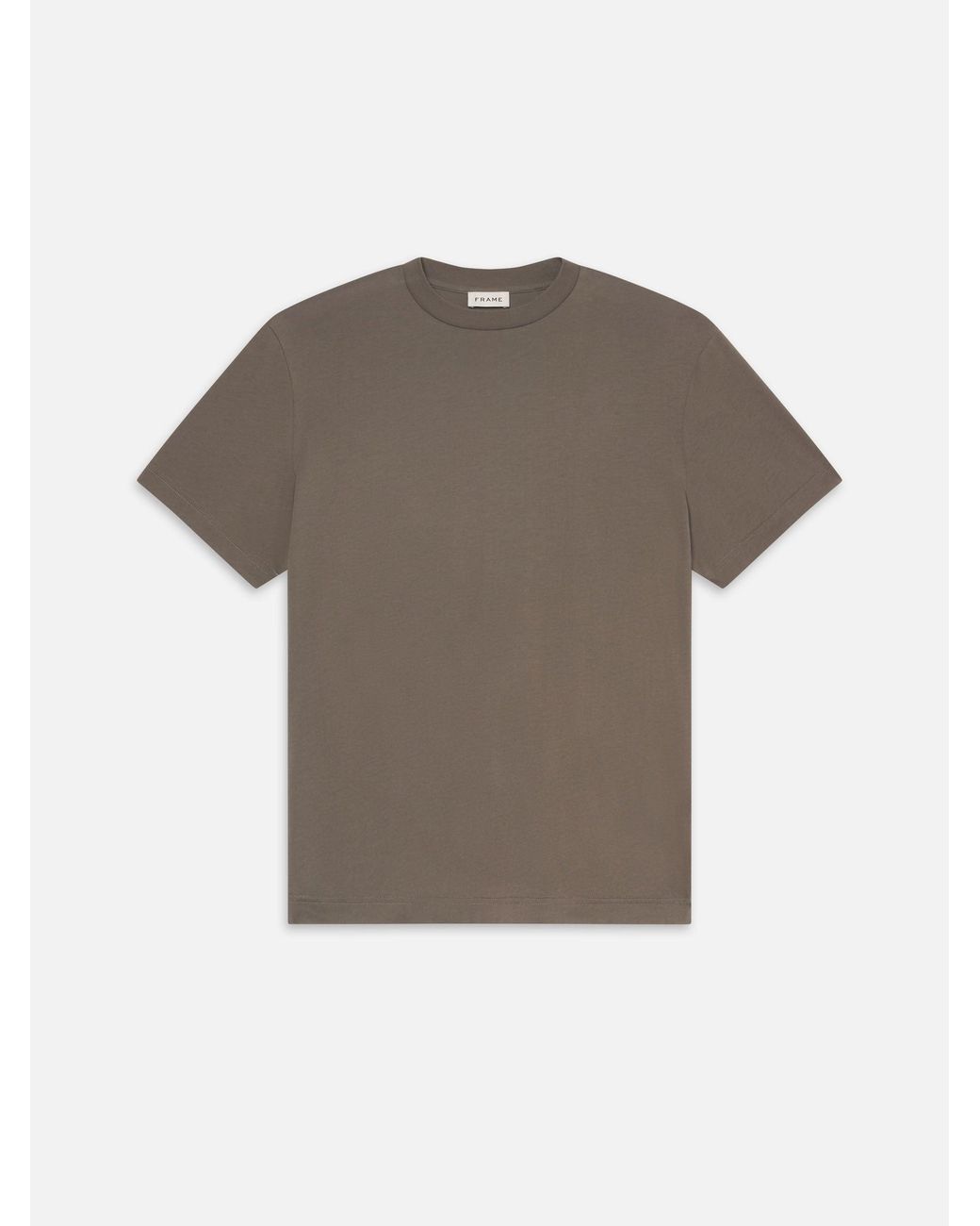 FRAME Gray Light Cotton Tee for men