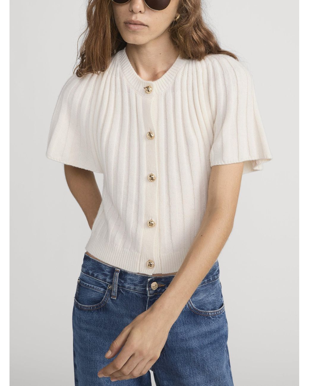 FRAME White The Flutter Cardi