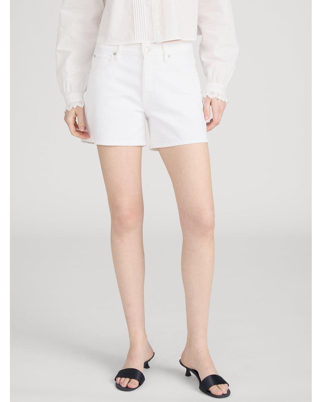 FRAME Blue The Long Hang Short