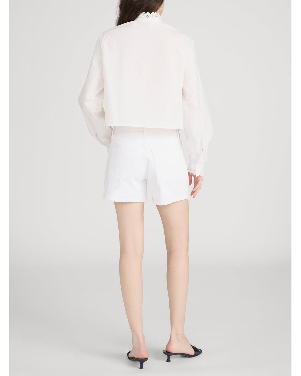 FRAME Blue The Long Hang Short