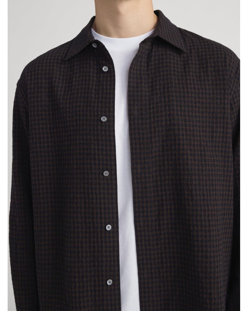 FRAME Black Checkered Shirt for men