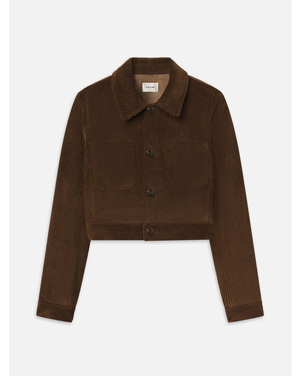FRAME Brown The Small Corduroy Jacket