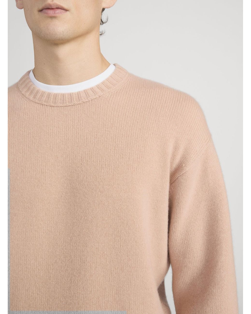 FRAME Natural Cashmere Crewneck Sweater for men