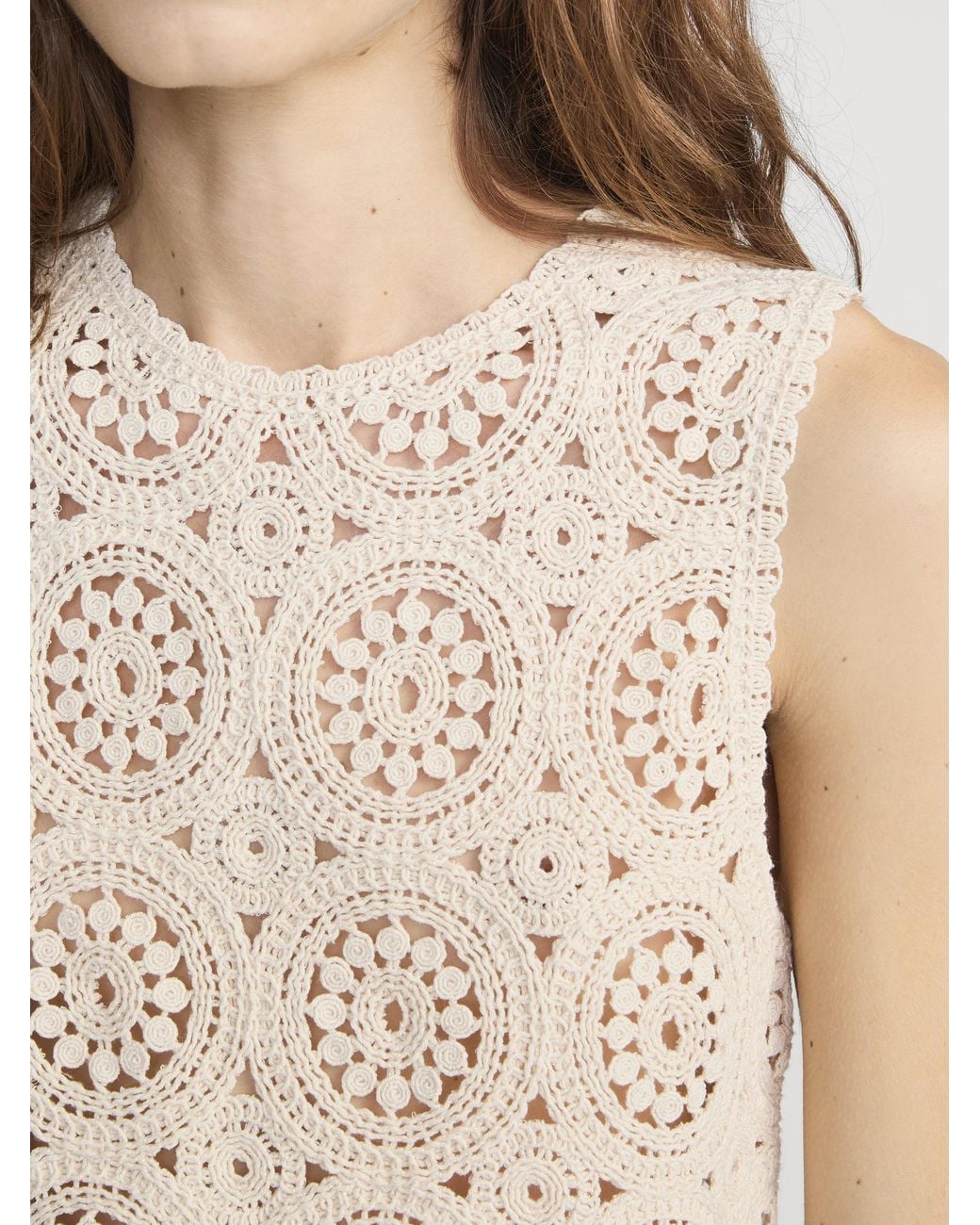 FRAME Natural The Crochet Tank