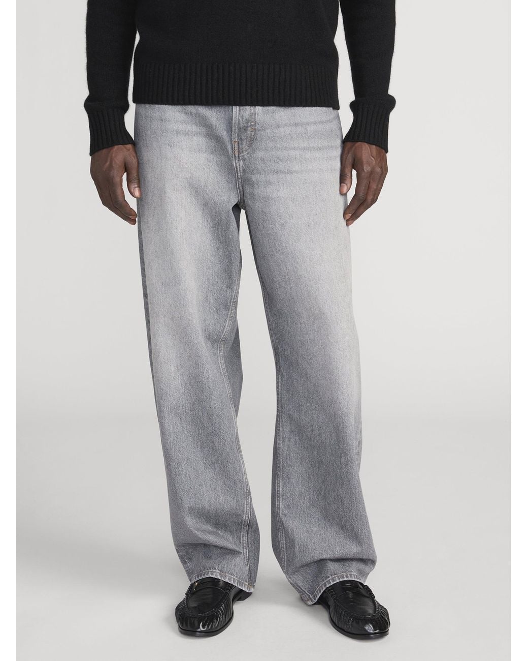FRAME Gray Baggy Jean for men