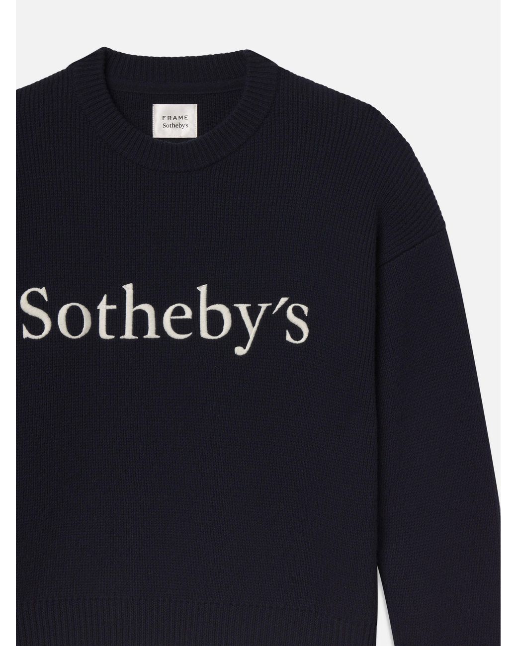 FRAME Blue Sotheby's Cashmere Sweater