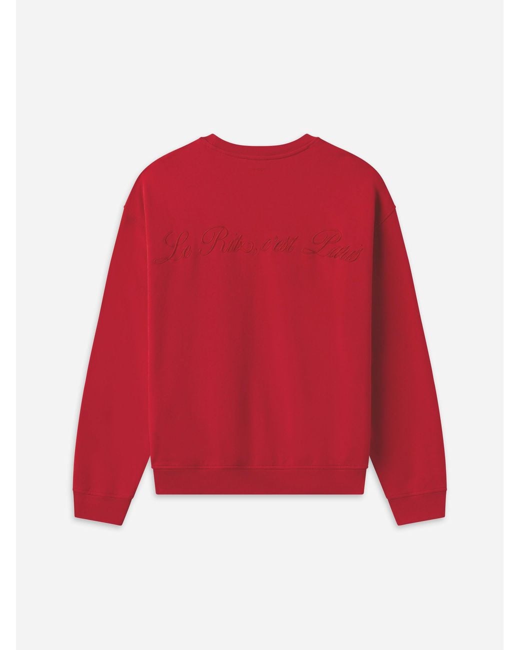 FRAME Red Ritz Tonal Logo Crewneck