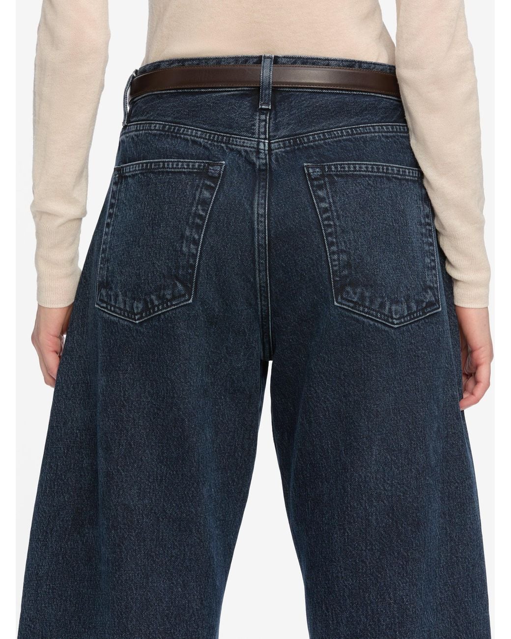 FRAME Blue The Bubble Jeans