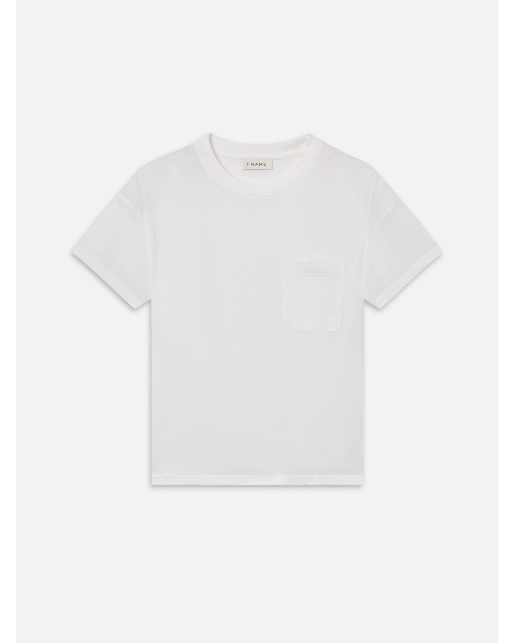 FRAME White Relaxed Pocket Tee for men