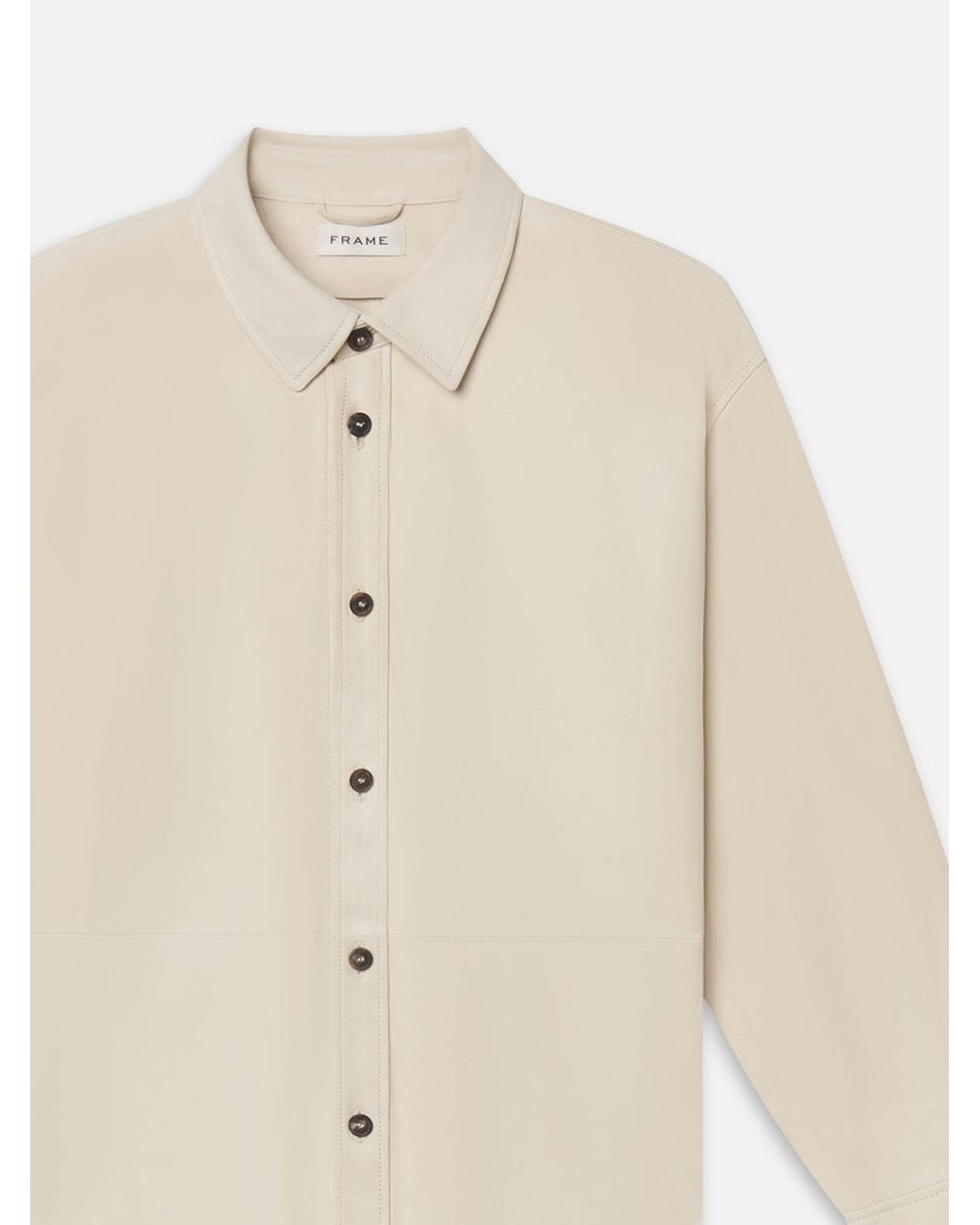 FRAME Natural Suede Shirt