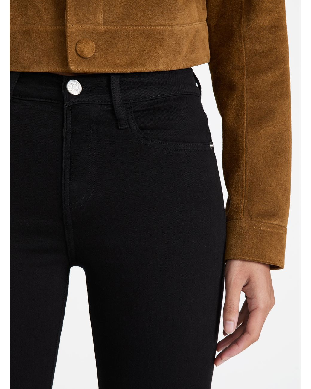 FRAME Black The Skinny Capri