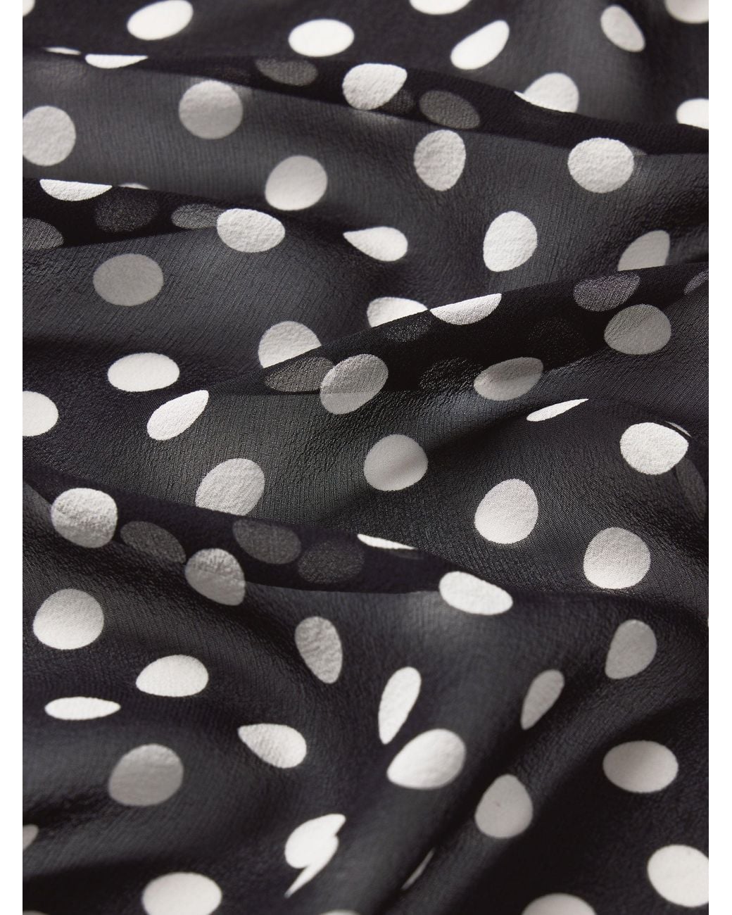 FRAME Black The Nouvelle Polka Dot Blouse