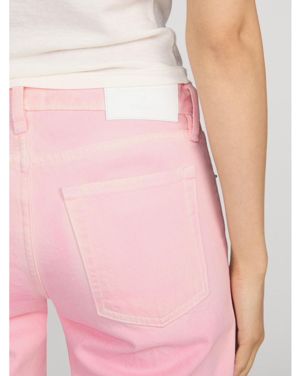 FRAME Pink The Pixie Gray