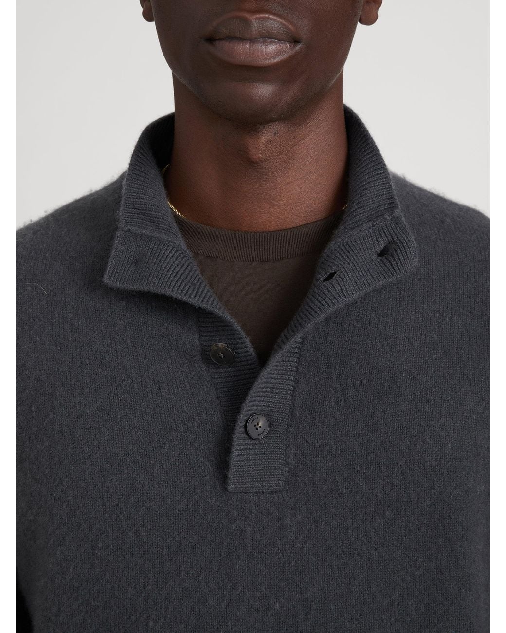 FRAME Blue Cashmere Blend Brushed Sweater for men